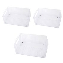 데코 센스 스텝 바구니 5호, 화이트(투명), 3개