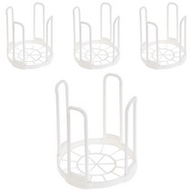 블럭마트 주방 다용도 그릇 정리대, 화이트, 4개입