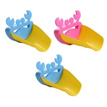 가온엘엔씨 꽃게 수도꼭지홀더 랜덤 발송, 랜덤색상, 3개입