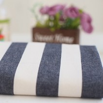 패브릭아트 순면 스트라이프 원단 곤색 스트라이프, 혼합 색상