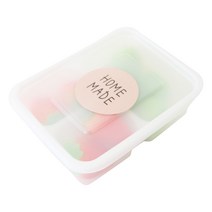 황씨네도시락 미니PP 내열도시락 3칸 50p + 홈메이드 스티커 크라 25p + 초코 25p, 1세트