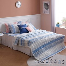 바니루이스 레이크 시어서커 리플 누비이불, 블루