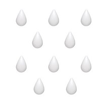 앤티스 크리에이티브 냉장고 자석 10p, 물방울 화이트