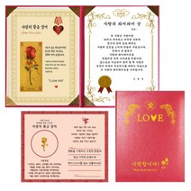 럭키심볼 사랑의 황금장미 감사장 사랑의 와이파이 상 + 전자파 스티커 + 케이스, 1세트, 핑크 케이스