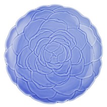 화이 동백꽃 접시 코발트 30cm, 1개, 단품