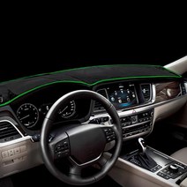 카템 오리진 샤무드 논슬립 대쉬보드커버 블랙 + 그린 테두리, 기아, 모하비 ~2015(센터 무)