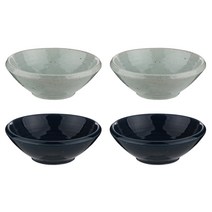 임의섭도예작업장 도톰찬기 소 민트 2p + 네이비 2p, 혼합 색상, 1세트