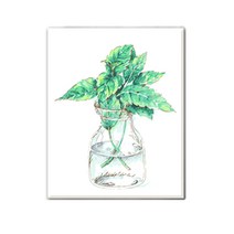아이러브페인팅 워터아트 DIY 명화그리기 40 x 50 cm, 페퍼민트글라스