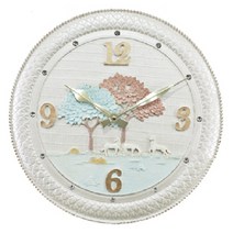 썬아트 말 인테리어 벽시계, 화이트