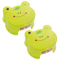 블럭마트 동물모양 욕실의자 개구리, 2개