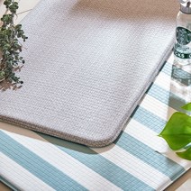 이노하우스 주방 와이드 매트 대 2p 세트, 모던스트라이프