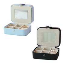 지음 악세사리보관함 D-5 미니, 블랙+블루, 1세트