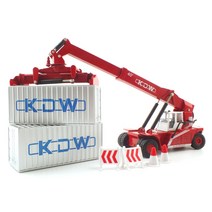 KDW 레프리카 1/50 REACH STACKER KDW250368RE 리치스택커 중장비 모형, 혼합 색상