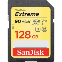 샌디스크 EXTREME SDXC 메모리카드 CLASS10 SDSDXVF-128G, 128GB