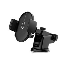 리빙듀오 흡착식 럭셔리 핸드폰 거치대, 블랙, 1개