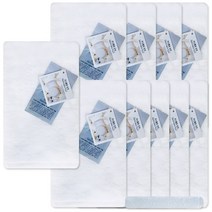 송월타월 마쉬멜로 핸드타월 화이트 10p + 컬러세면타월34 하늘, 혼합 색상, 1세트