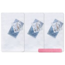 송월타월 마쉬멜로 핸드타월 화이트 3p + 컬러세면타월34 분홍, 혼합 색상, 1세트
