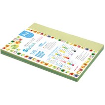 종이문화 스타일리쉬 시즌칼라 색지 혼합 145 SN-Green Tone 120g, A4, 80매
