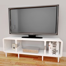큐빅스 2 봉다리 TV장식장 사이S 3단 M타입, all화이트