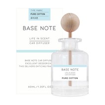 베이스노트 차량용 디퓨져 40ml, 1개, 퓨어코튼