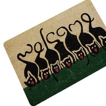 디엠코퍼레이션 알럽홈 스켐프 슬립 플로어 매트, 캣츠, 1개