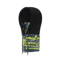 DM 알럽핏 스포츠 등반 후드 넥워머, 블랙 옐로우