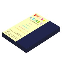 종이문화 뉴씨플레인 양면색상지 A6 No42 군청색, 200개입