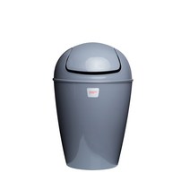 마이룸 POOM 원형 휴지통, GRAY, 1개