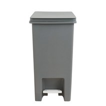 바람 슈슈 페달휴지통 10L, 그레이, 1개