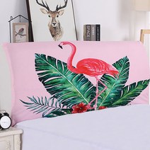 DM 알럽홈 캐릭터 침대헤드커버, 플라밍고
