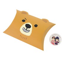 황씨네도시락 반달상자 곰 30p + 새해복 스티커 소년소녀 30p, 혼합 색상, 1세트