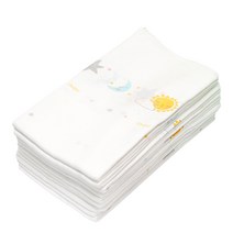 오아이비 달리 밤부 특대형 엠보 천기저귀, 화이트, 10개입