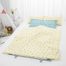 코니아일랜드 북유럽 블루패드 사계절용 라텍스 어린이집 낮잠이불세트 일체형 + 방수가방 랜덤 발송, 베이비코알라