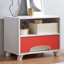 리아룸 카이라 2단오픈 거실장, 코랄