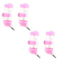 블럭마트 햄스터 기니피그 소동물 80ml 물통, 핑크, 4개입