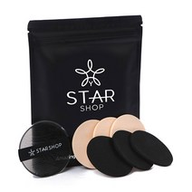 와이스타샵 어메이징 체인지 클리어 데일리 별난 쿠션퍼프 실리콘 퍼프 + 스킨 퍼프 교체용 3p + 블랙 퍼프 교체용 3p, 혼합 색상, 1세트