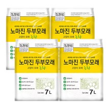 노마진 응고형 고양이 두부모래 녹차향, 7L, 4개