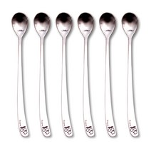 봉쥬키친 슬림티스푼, 혼합 색상, 6개입