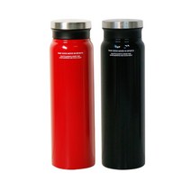 푸코 매트 보텀 스텐텀블러 2p, 레드, 블랙, 750ml