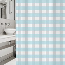 디자인수풀 샤워 커튼 북유럽 스타일 sc177 S 1520 x 1880 mm + 플라스틱 고리, 1세트