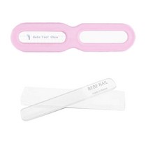 베베풋 글라스핸들 발각질제거기 베이비핑크 + 네일글라스, BH1001, 1세트