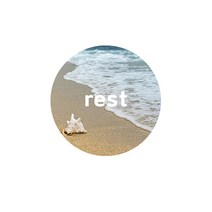 삼육오문방구 레터링 스티커, 해변(rest), 60개입