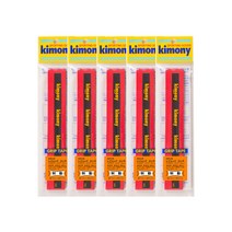 키모니 배드민턴 하이 포스트 레전드 오버그립 타이어 KGT138 5p, 레드