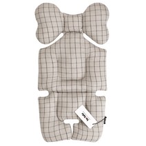 투토츠 에어라이너 유모차시트, 시크체크 그레이, 1개