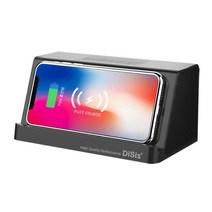 디씨즈 무선충전 겸용 블루투스 스피커, WCBS-D200, 블랙