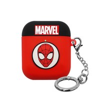 아스카 키링형 마블 에어팟 실리콘 케이스 + 고리, 스파이더맨