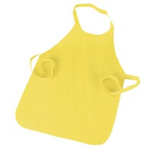 블럭마트 부직포 1회용앞치마, 옐로우, 100개입