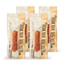 Think your dog teeth 딩고 오리우유 껌 130g, 연어맛, 4개입