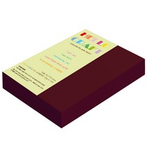 종이문화 양면색상지 뉴씨플레인 16절 No.25 적갈색, 280매