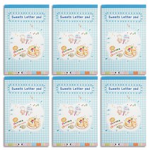 안개나라 편지지 스위츠 레터 패드, 블루, 6개